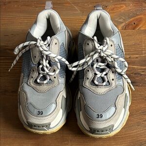 Balenciaga Gray Athletic Shoes